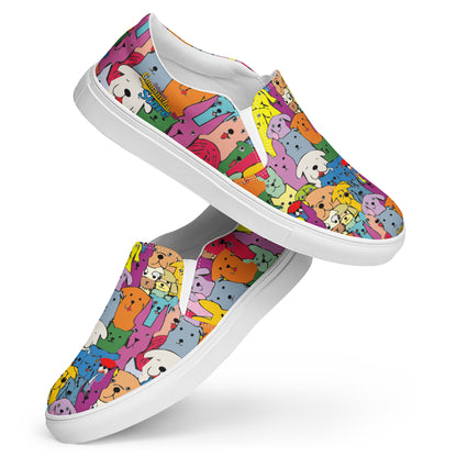 I Love Dogs Men’s slip-on canvas shoes