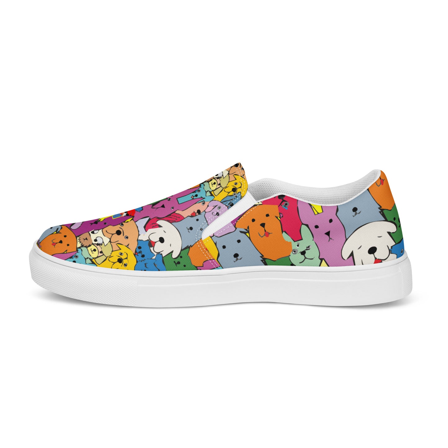 I Love Dogs Men’s slip-on canvas shoes