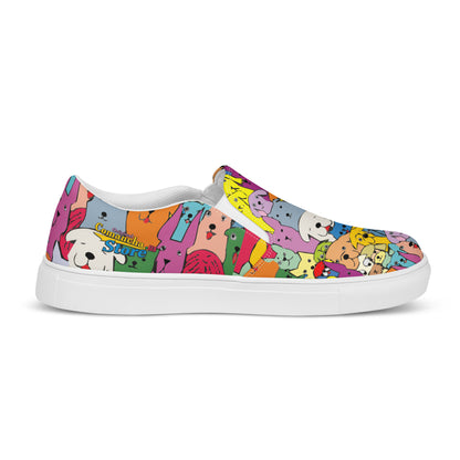 I Love Dogs Men’s slip-on canvas shoes