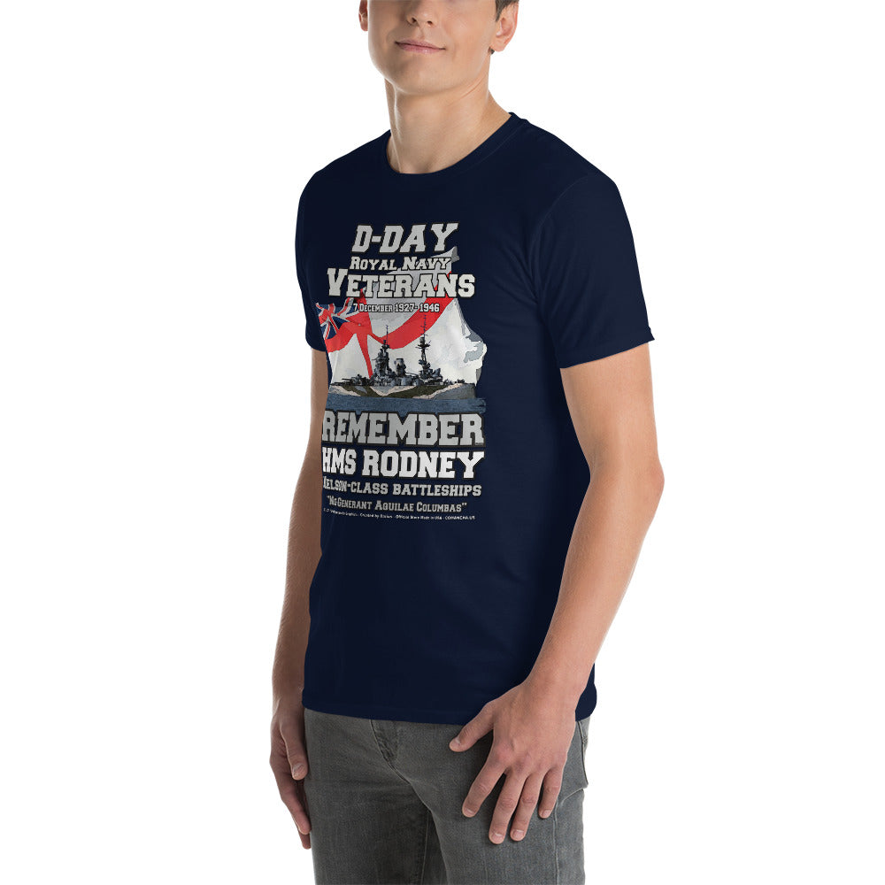 HMS RODNEY tee, HMS RODNEY Royal Navy Tee,HMS RODNEY Battleship Unisex T-Shirt, HMS RODNEY T-Shirt, comancha,