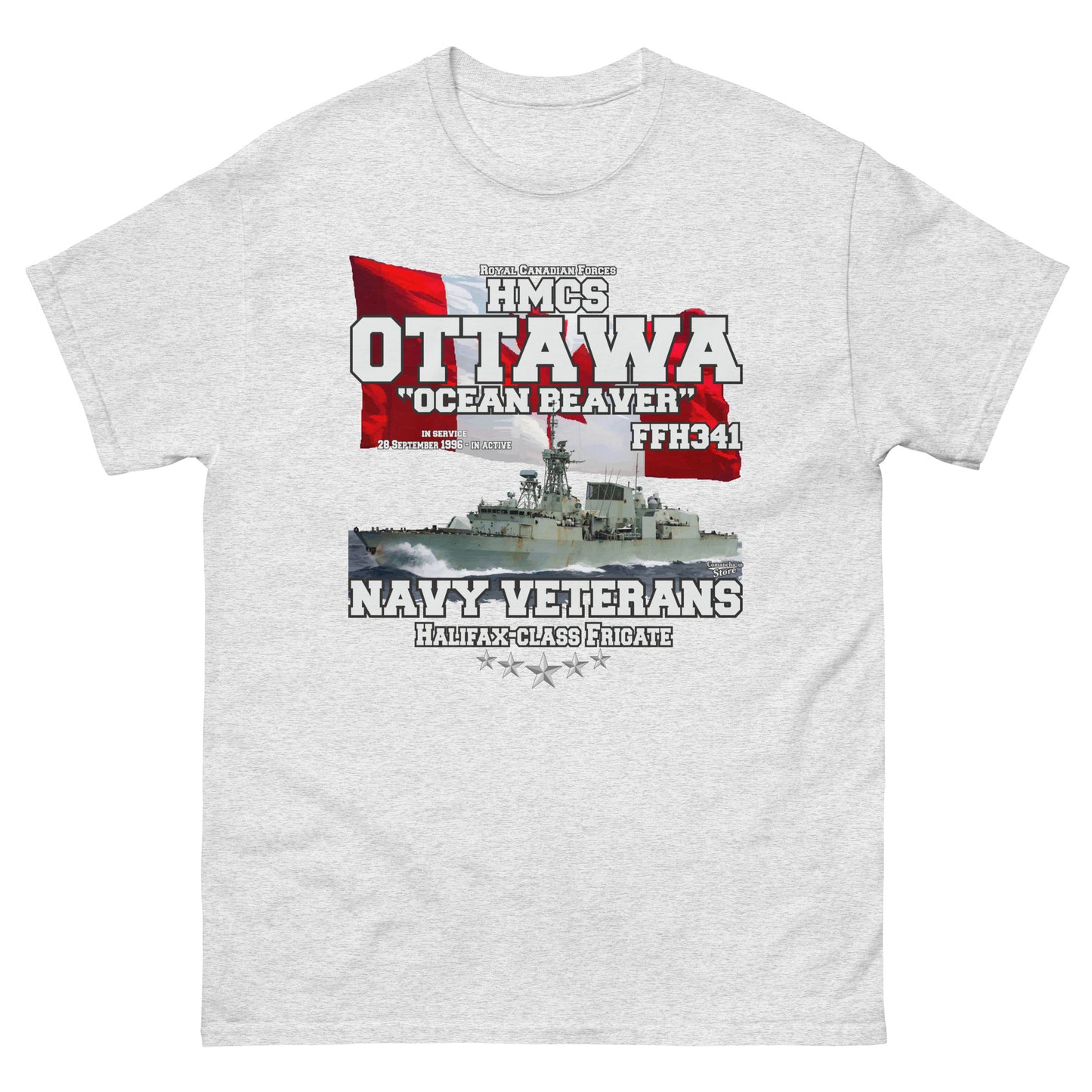 HMCS Ottawa FFH-341 Halifax-class frigate T-shirt