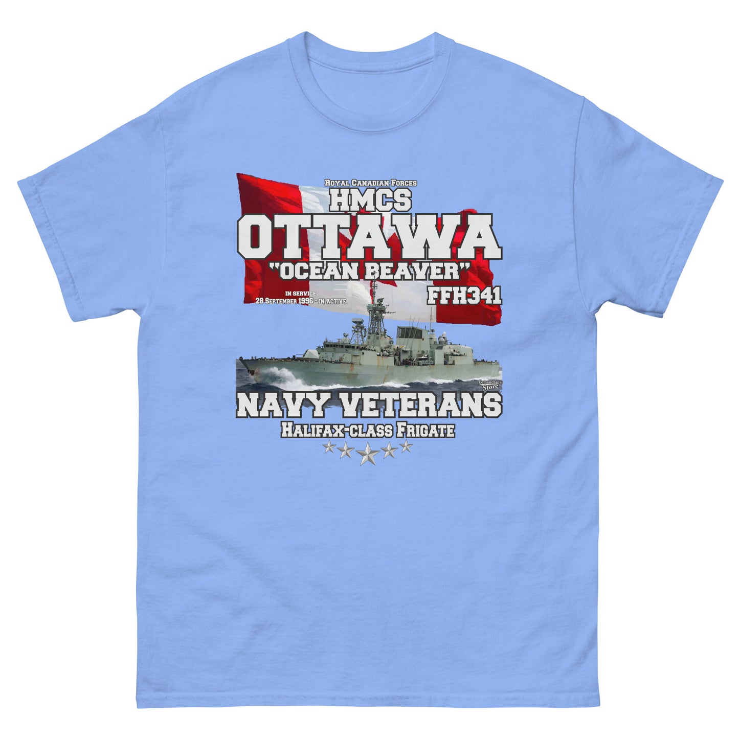 HMCS Ottawa FFH-341 Halifax-class frigate T-shirt