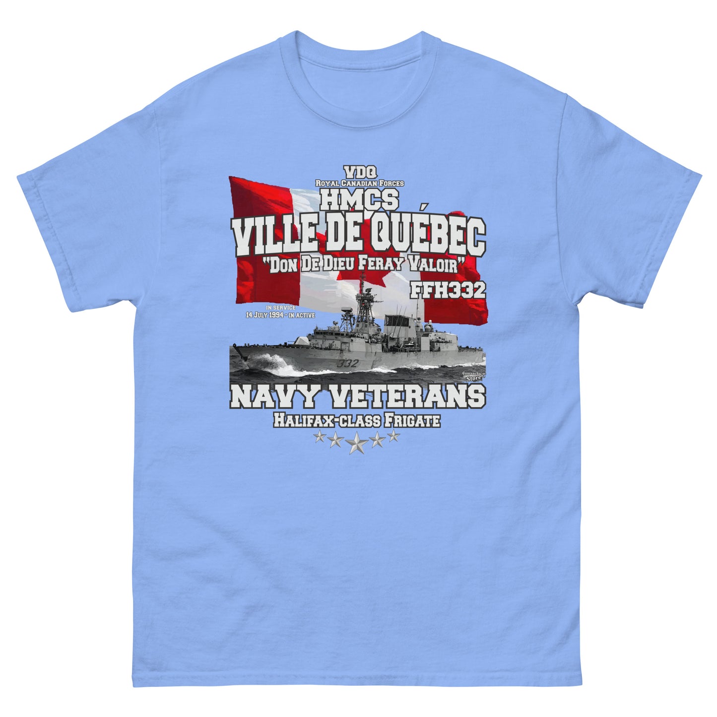 HMCS Ville de Quebec FFH332 frigate T-shirt