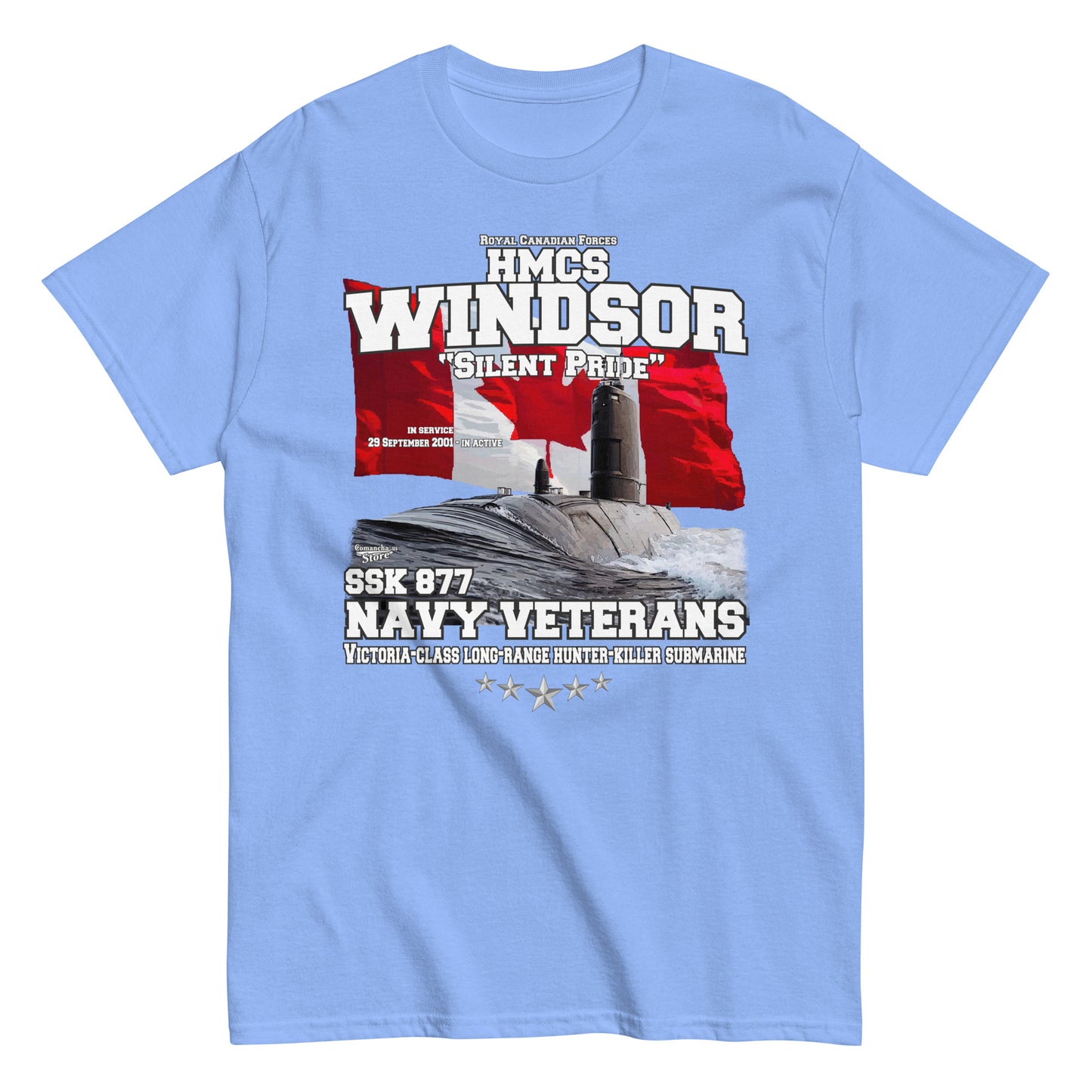 HMCS Windsor SSK-877 Submarine Veterans T-shirt