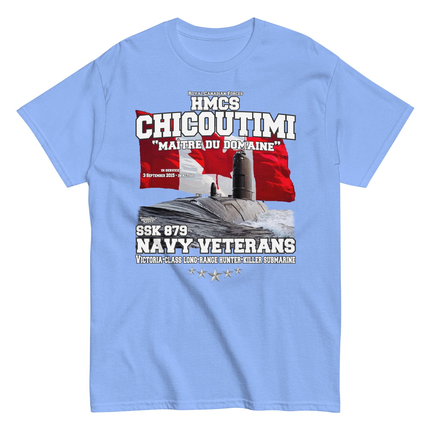 HMCS Chicoutimi SSK 879 Veterans T-shirt