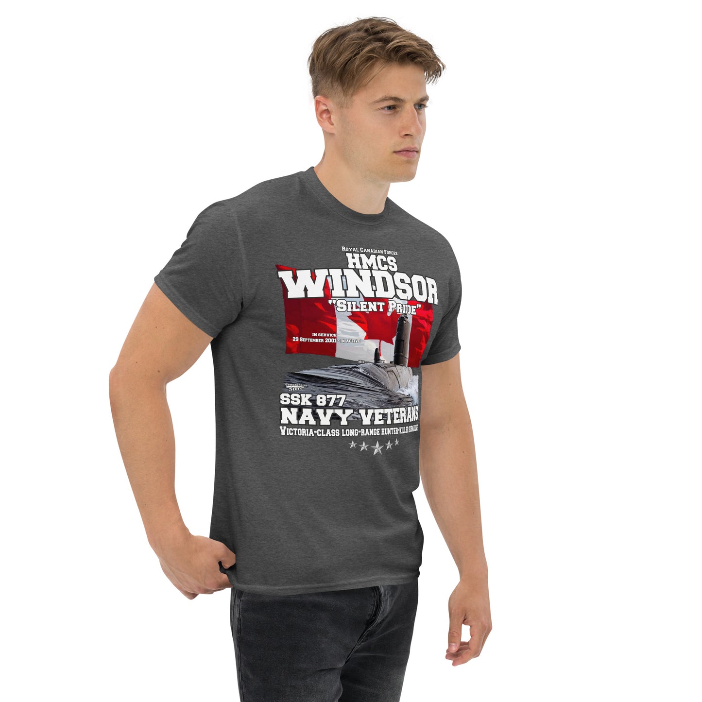 HMCS Windsor SSK-877 Submarine Veterans T-shirt