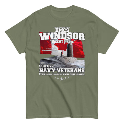 HMCS Windsor SSK-877 Submarine Veterans T-shirt