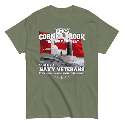 HMCS Corner Brook SSK 878 Veterans T-shirt