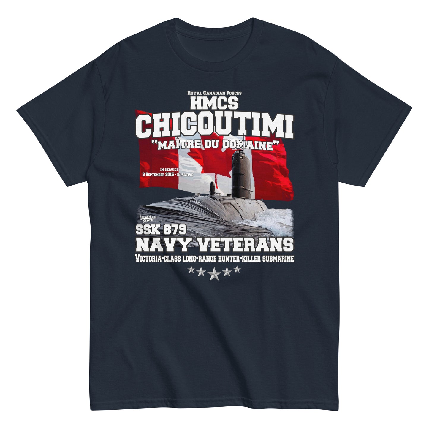 HMCS Chicoutimi SSK 879 Veterans T-shirt