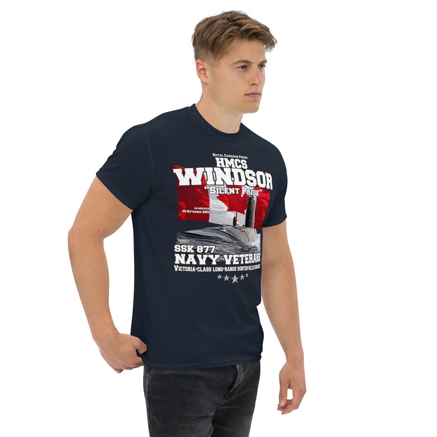 HMCS Windsor SSK-877 Submarine Veterans T-shirt