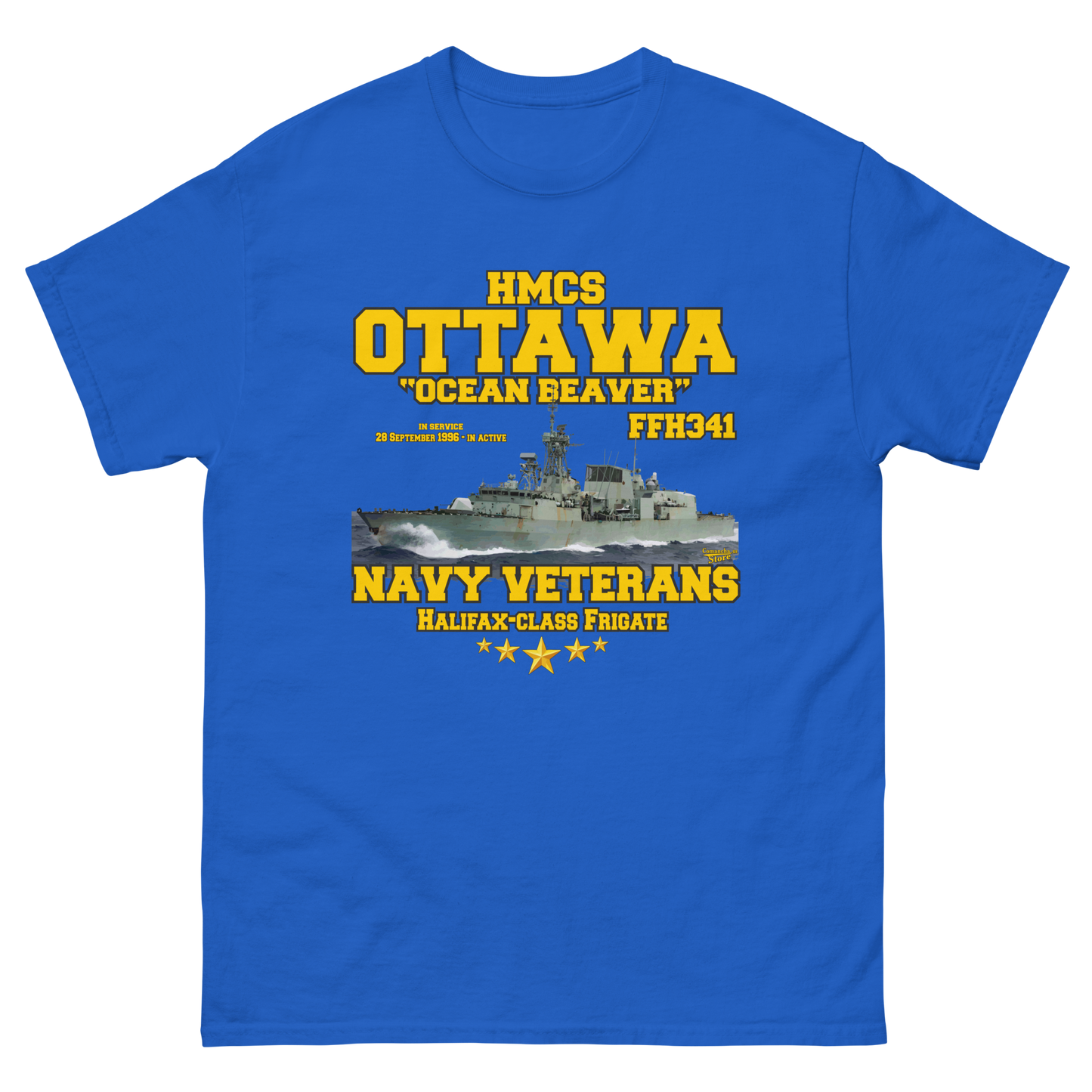 HMCS Ottawa FFH-341 Canadian Navy Halifax-class frigate Tee