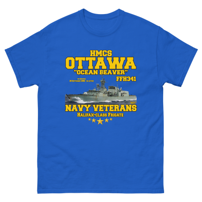 HMCS Ottawa FFH-341 Canadian Navy Halifax-class frigate Tee