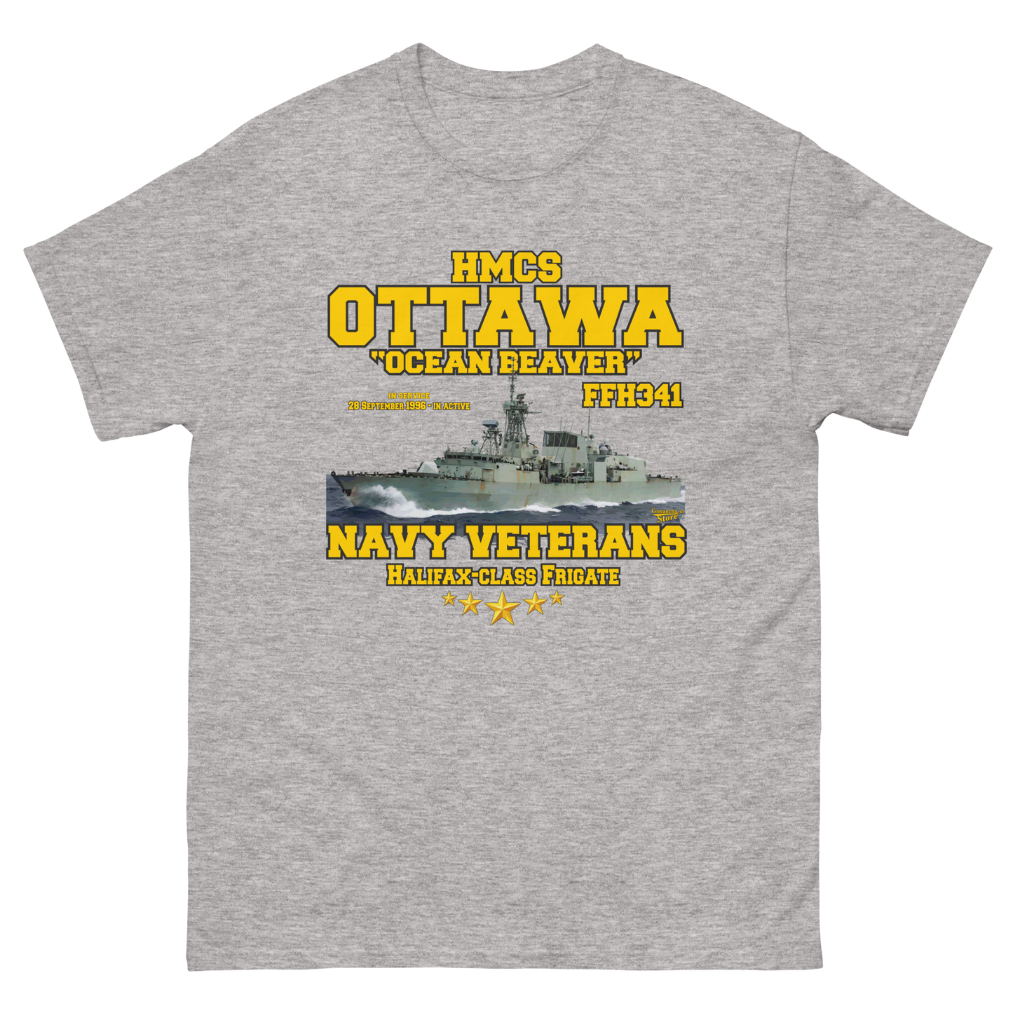 HMCS Ottawa FFH-341 Canadian Navy Halifax-class frigate Tee