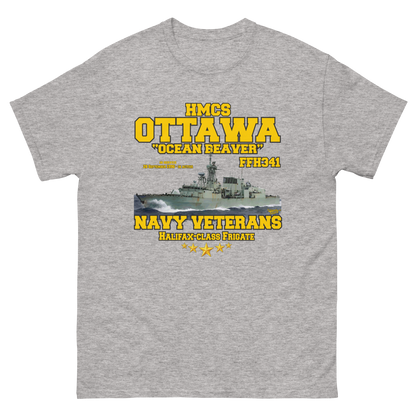 HMCS Ottawa FFH-341 Canadian Navy Halifax-class frigate Tee