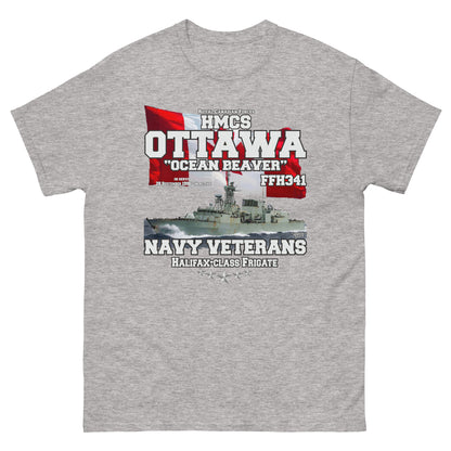 HMCS Ottawa FFH-341 Halifax-class frigate T-shirt