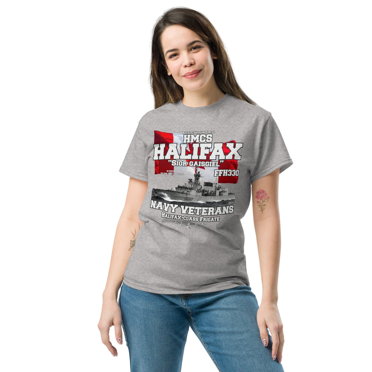 HMCS Halifax FFH330 frigate T-shirt