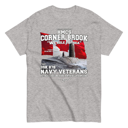 HMCS Corner Brook SSK 878 Veterans T-shirt