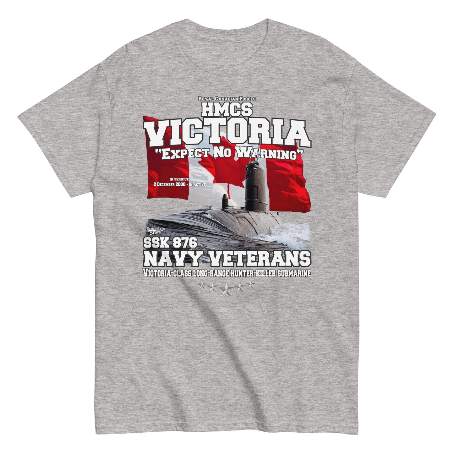 HMCS Victoria SSK 876 Veterans T-shirt,HMCS Victoria, SSK 876,