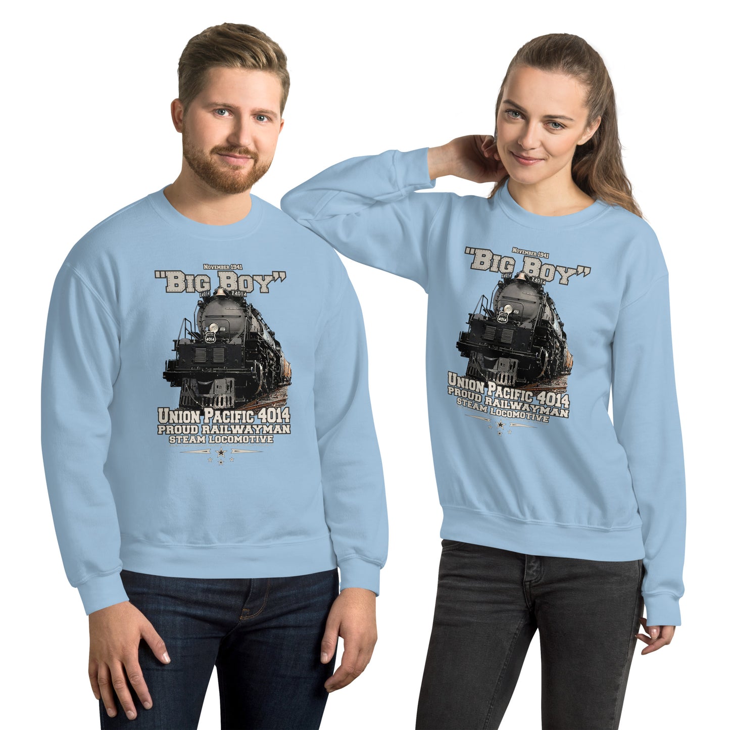 BIG BOY 4014 sweatshirt, Steam Locomotive Sweatshirt, comancha graphics,