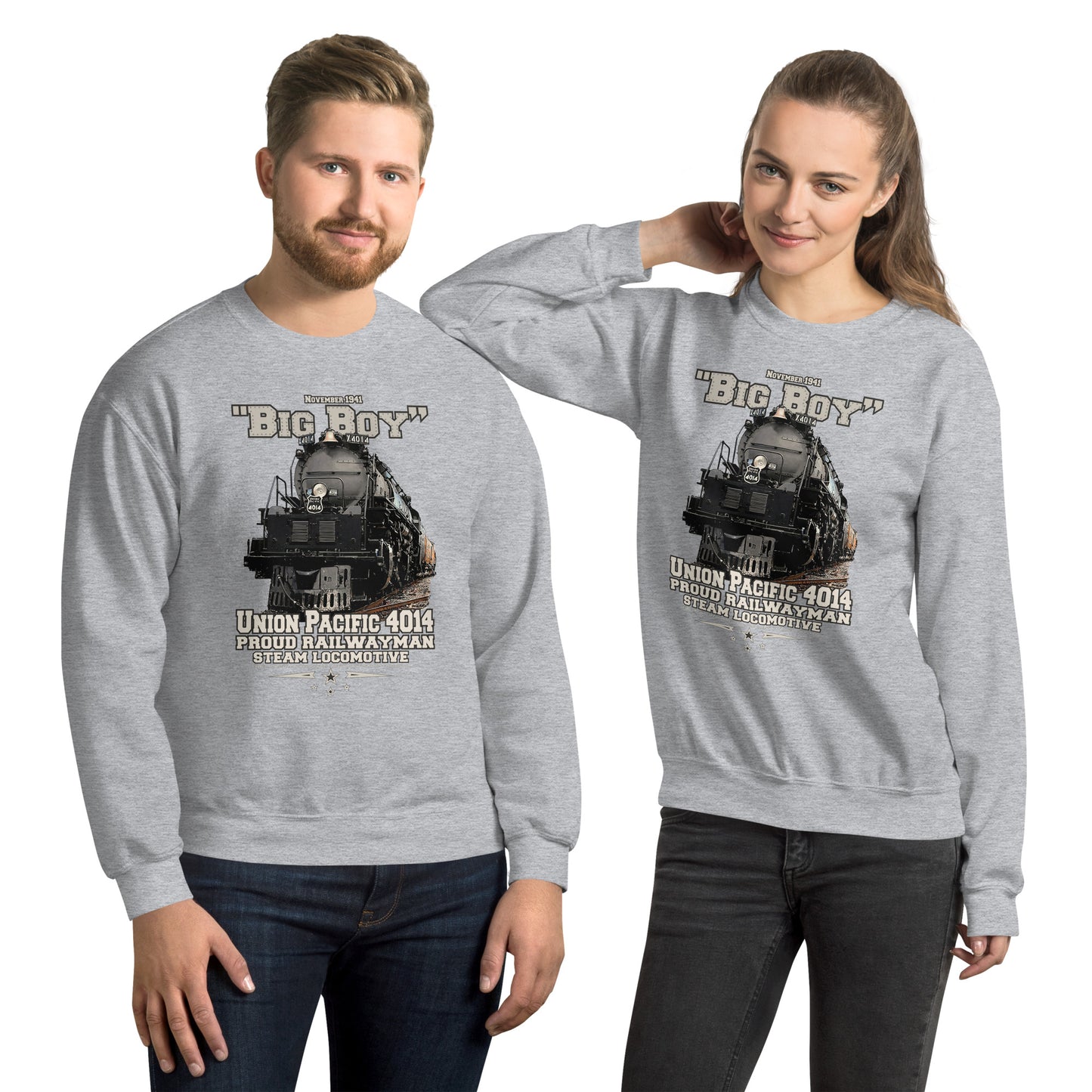 BIG BOY 4014 sweatshirt, Steam Locomotive Sweatshirt, comancha graphics,