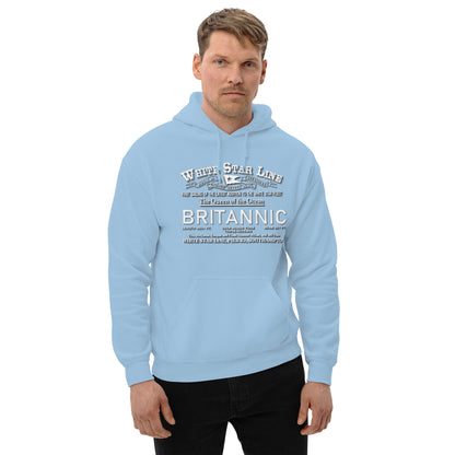 BRITANNIC sweatshirt, Comancha Graphics,BRITANNIC hoodie, White Star Line Unisex Hoodie,