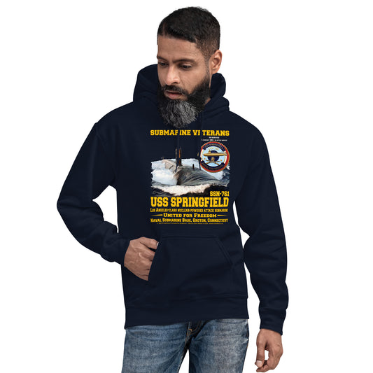 USS Springfield hoodie,USS Springfield sweatshirt,USS Springfield SSN-761 Submarine Hoodie,