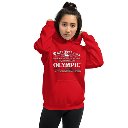 WHITE STAR LINE - Olympic Unisex Hoodie,Olympic transatlantic hoodie, WHITE STAR LINE - Olympic Unisex Hoodie,