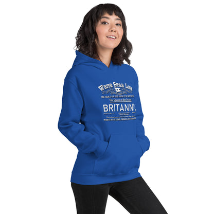 BRITANNIC sweatshirt, Comancha Graphics,BRITANNIC hoodie, White Star Line Unisex Hoodie,