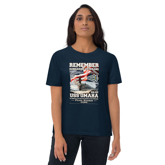 USS OMAHA SSN-692 Submarine Veterans organic cotton t-shirt, Comancha T-shirts,