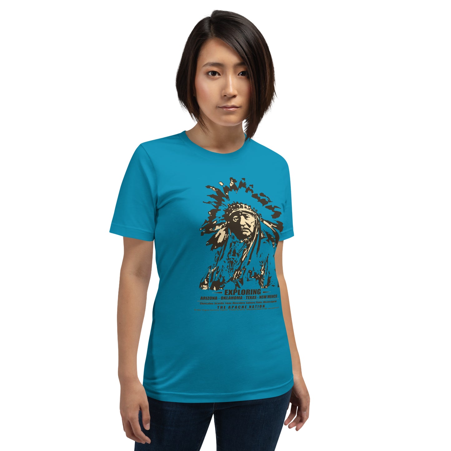 APACHE NATIVE AMERICAN Unisex t-shirt, APACHE WARRIOR T-SHIRT, Comancha,