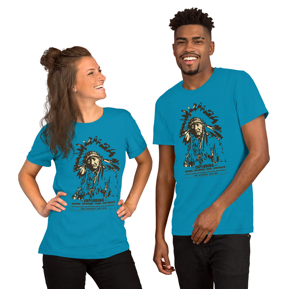 Apache t-shirt, Apache nation t-shirt,T-shirts with native Indians, T-shirts with Indian tribes, Comancha T-shirts,