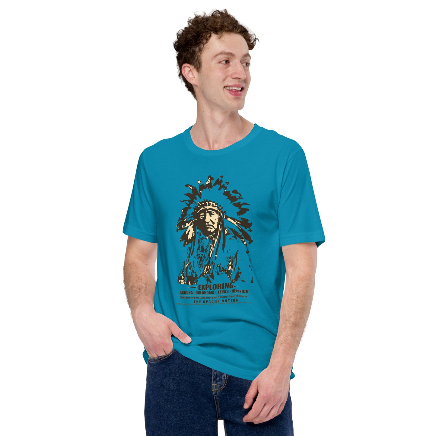 T-shirts with native Indians, T-shirts with Indian tribes, Comancha T-shirts,