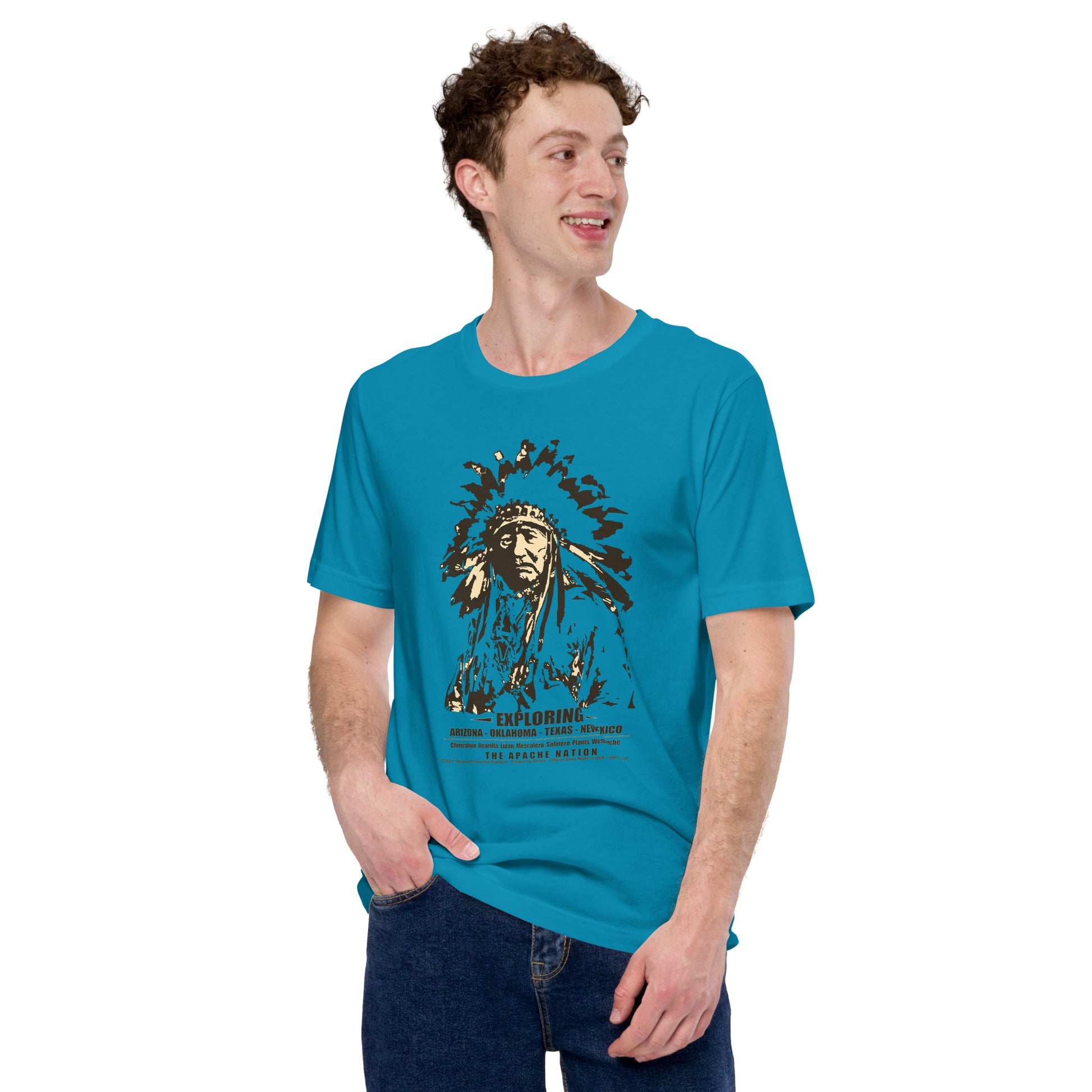 T-shirts with native Indians, T-shirts with Indian tribes, Comancha T-shirts,