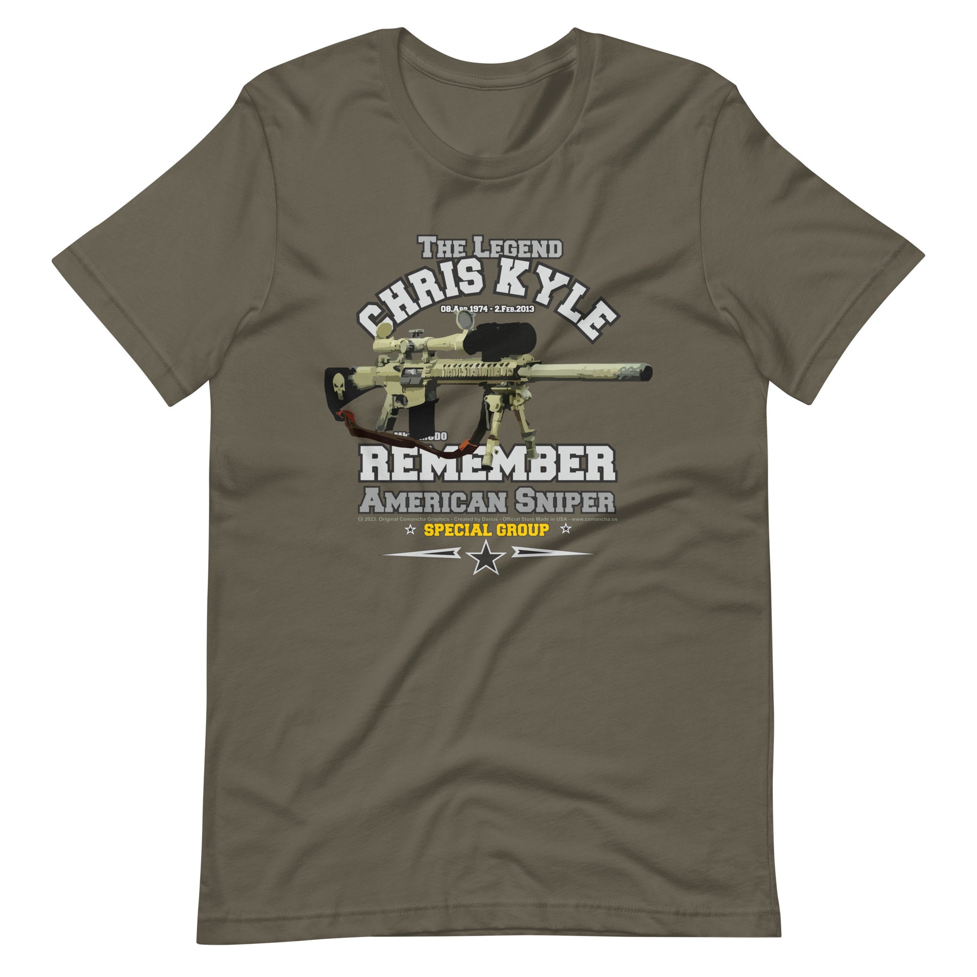 REMEMBER CHRIS KYLE American Sniper Unisex t-shirt, Comancha Graphics T-shirt,