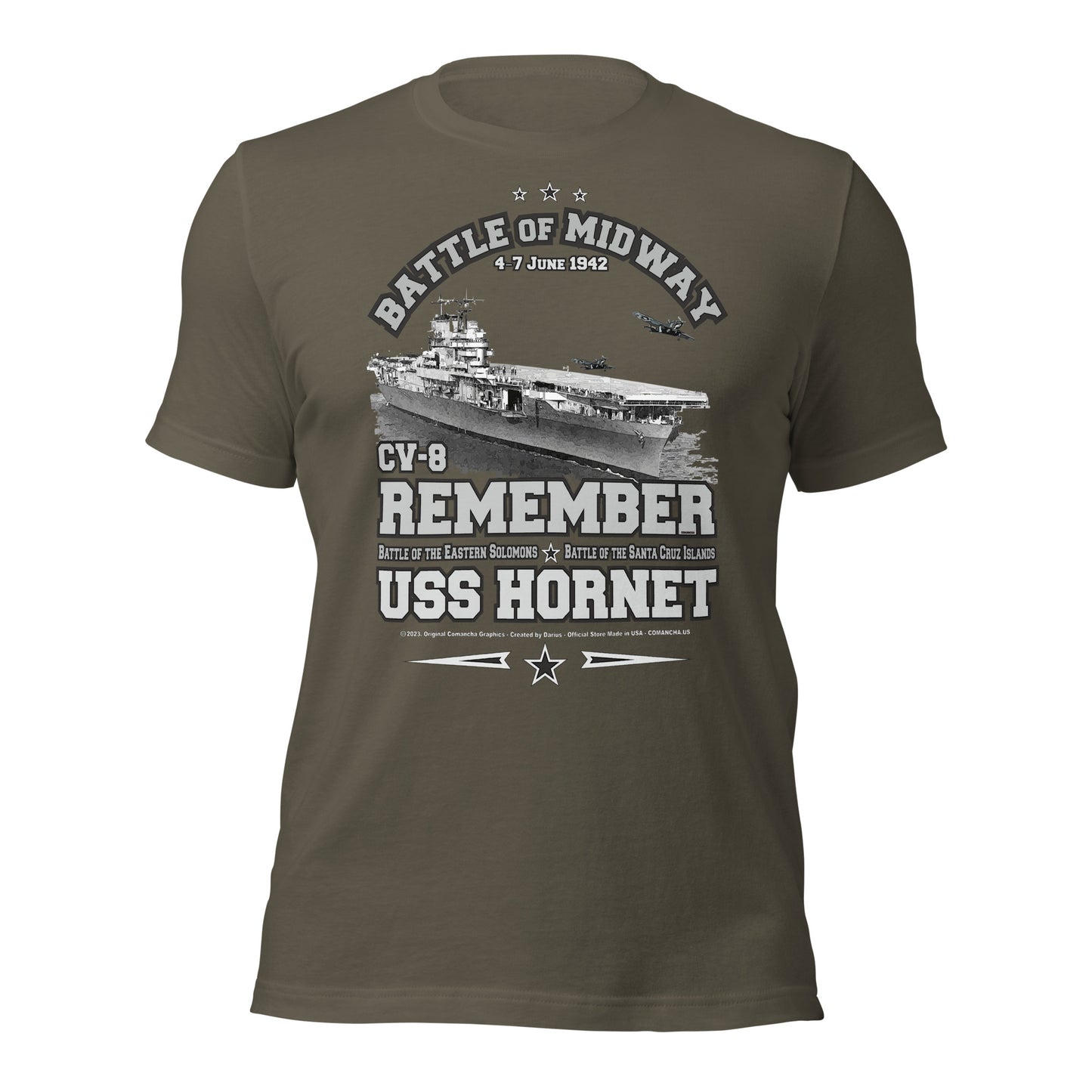 USS HORNET CV-9 t-shirt, USS HORNET navy ship tees,USS HORNET CV-9 Aircraft carrier tee, USS HORNET Tee,comancha t-shirt,