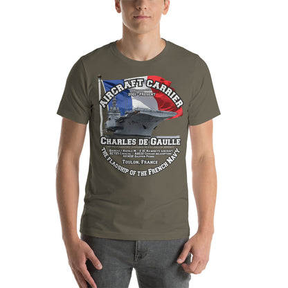 CHARLES DE GAULLE Ship t-shirt, French aircraft carrier T-SHIRT,CHARLES DE GAULLE Aircraft carrier t-shirt, CHARLES DE GAULLE French Navy t-shirt,comancha tees,