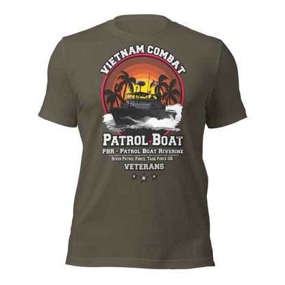 PATROL BOAT - Vietnam Combat T-shirt, PIBBER BOAT VETERANS T-shirt,Vietnam veterans tee,Vietnam combat t-shirt,