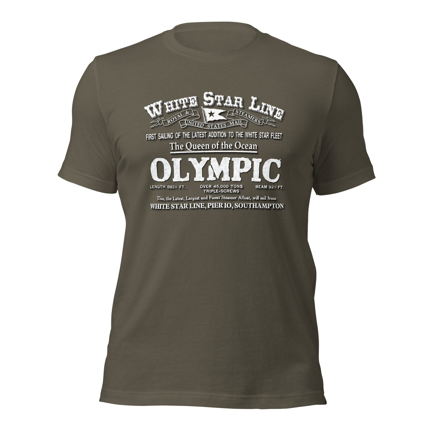 WHITE STAR LINE - Olympic transatlantic t-shirt