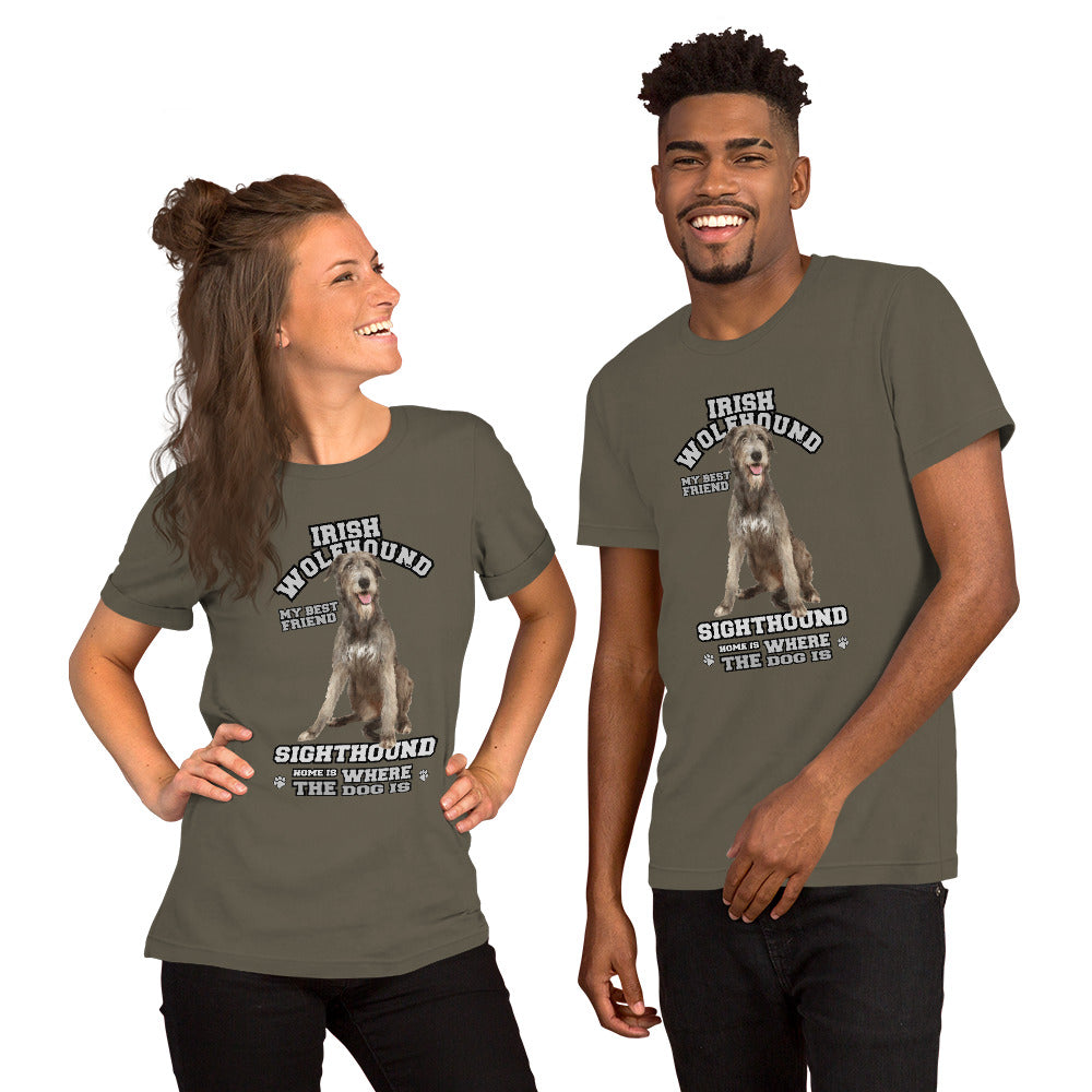 IRISH WOLFHOUND Dog t-shirt, Dog Owner t-shirt,Dog Breads t-shirt,comancha,