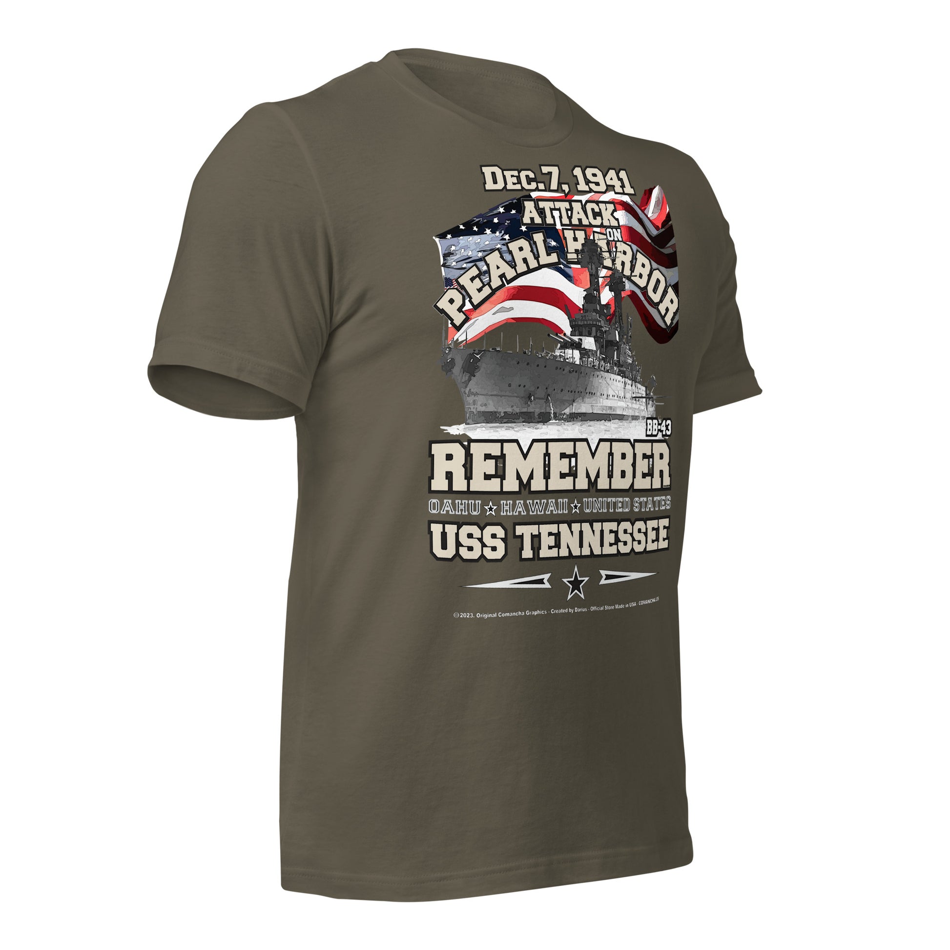 USS TEENESSEE t-shirt, US Navy Battleship T-shirt, USS TEENESSEE Battleship T-shirt, Pearl harbor t-shirt,comancha,