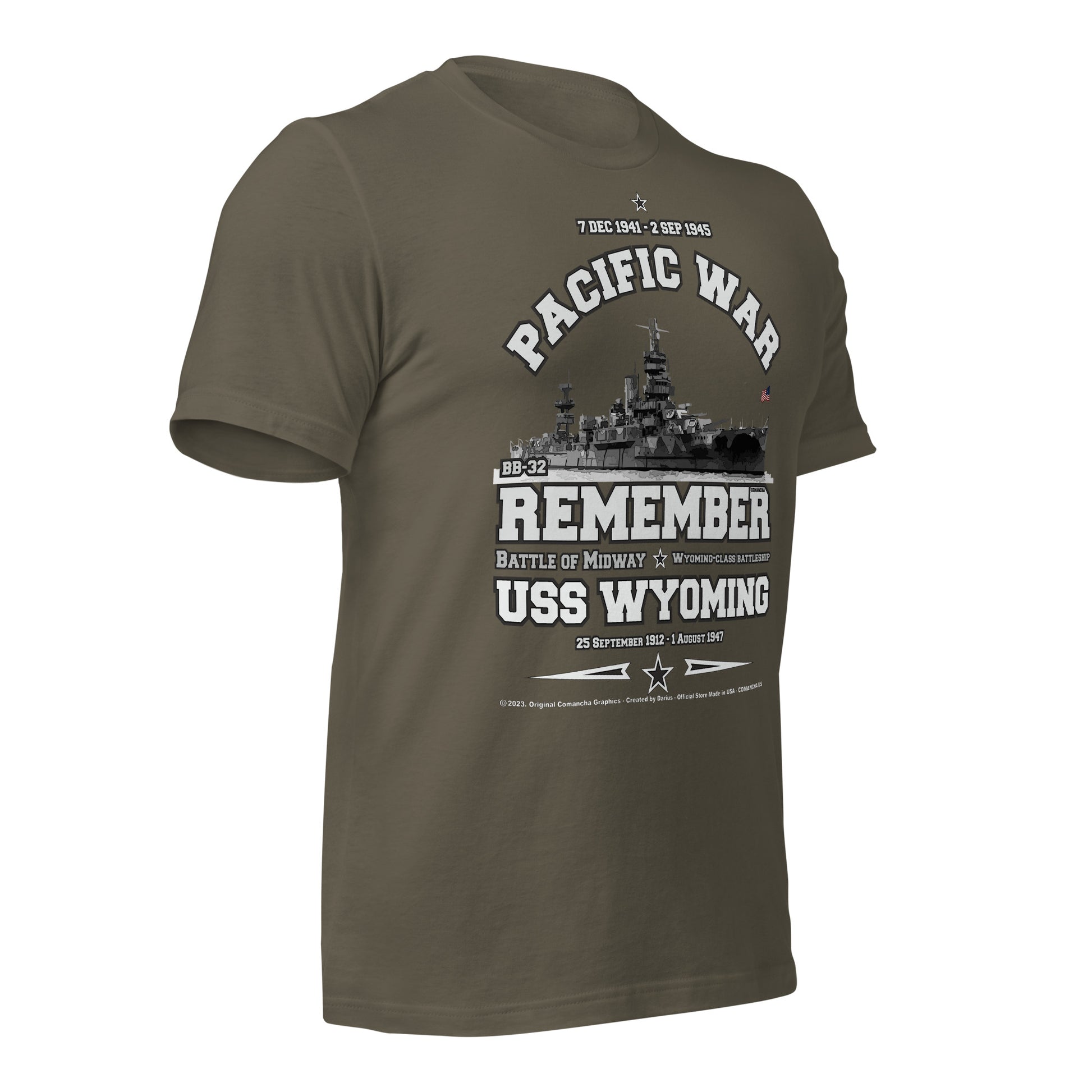 USS WYOMING t-shirt,US Navy Veterans t-shirt,Comancha, US Navy Battleship Veterans T-shirt, USS WYOMING BB-32 T-shirt,