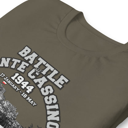 Battle of Monte Cassino T-shirt, Monte Cassino Tee,comancha Graphics tee,