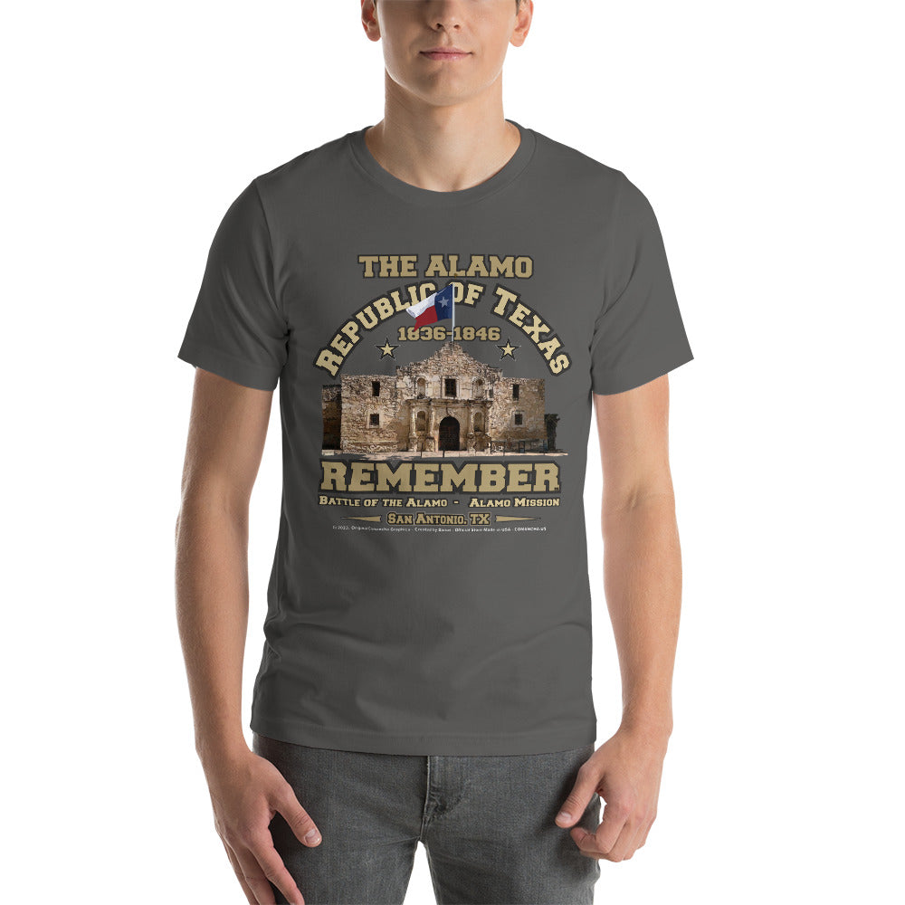 THE ALAMO Republic of Texas t-shirt, THE ALAMO T-shirt, Alamo tee, Remember Alamo tee, Republic Texas T-shirt,