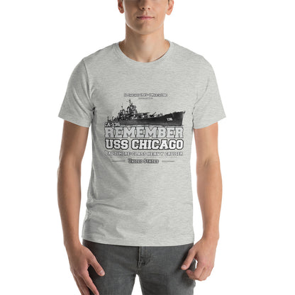 USS CHICAGO tee,USS CHICAGO CA-136 Tee, US Heavy Cruiser Veterans T-shirts, Comancha T-shirts,