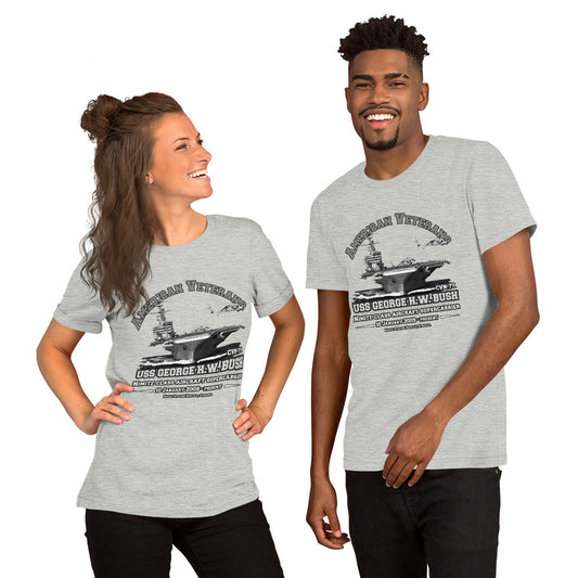 USS GEORGE BUSH t-shirt,USS GEORGE BUSH CVN-77 t-shirt,Aircraft Carrier Veterans Unisex t-shirt, Navy Veterans T-shirts,