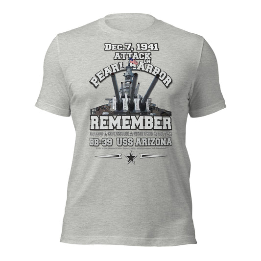 USS ARIZONA BB-39 Battleship tee, USS ARIZONA Pearl Harbor,USS ARIZONA BB-39 Battleship tee, Remember USS ARIZONA T-shirt, Remember Pearl Harbor tee, comancha t-shirt store,