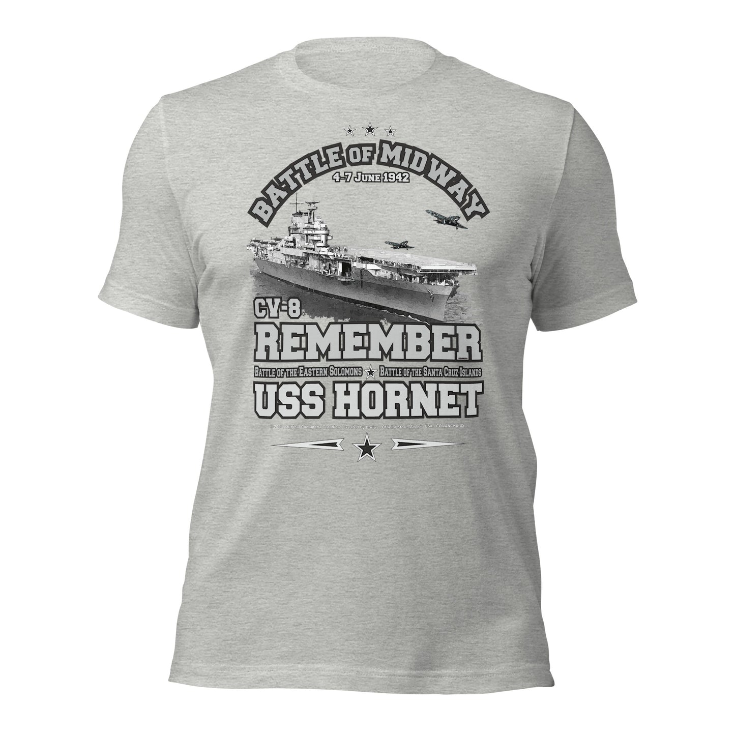 USS HORNET CV-9 t-shirt, USS HORNET navy ship tees,USS HORNET CV-9 Aircraft carrier tee, USS HORNET Tee,comancha t-shirt,