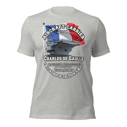 CHARLES DE GAULLE Aircraft carrier t-shirt