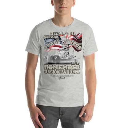 USS OKLAHOMA BB-37 t-shirt, Pearl harbor t-shirt,remember pearl harbor tee,US Navy Battleship T-shirt, USS OKLAHOMA T-shirt,comancha,comancha graphics,tees,