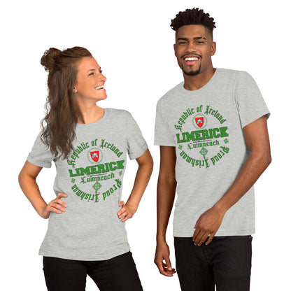 LIMERICK tee, LIMERICK t-shirt, LIMERICK Ireland Tee, LIMERICK gift tee,LIMERICK Republic of Ireland t-shirt, Comancha Graphics,